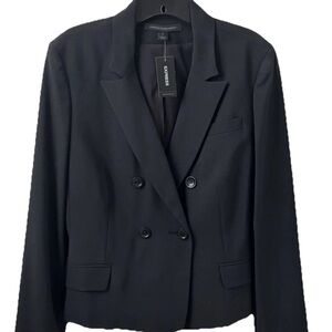NWT Brand New Express Women's Black Double-Breasted Blazers Size 12